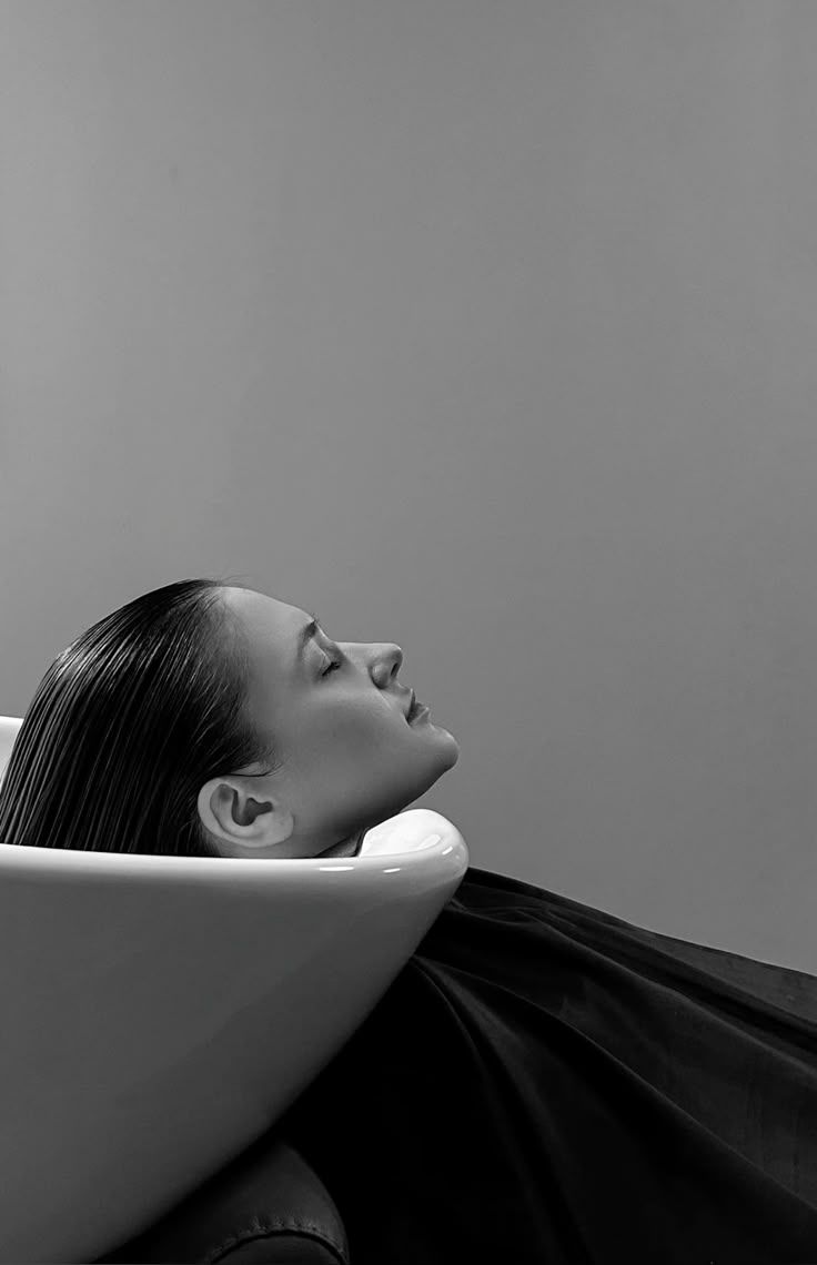 Momento di relax al lavatesta